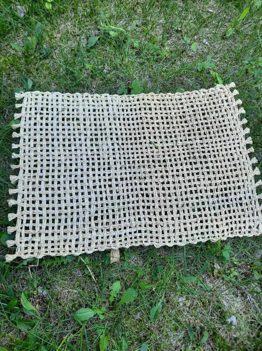 6 Jute Woven Placemats Boho Natural Material Neutral Table Setting